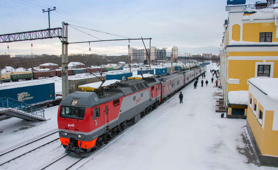 Express train in Russia