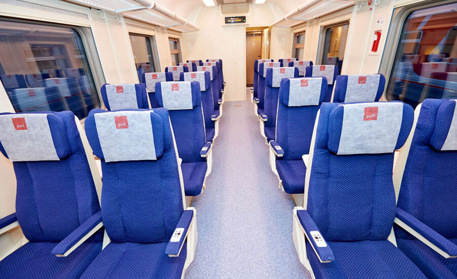 Seats in a Russian train